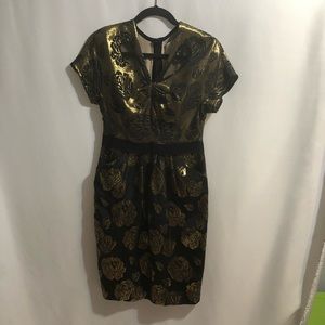 3.1 Phillip Lim  Metallic gold and black dress